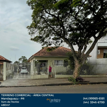 Terreno Comercial para Venda em Mandaguaçu - PR, Vl Carraro