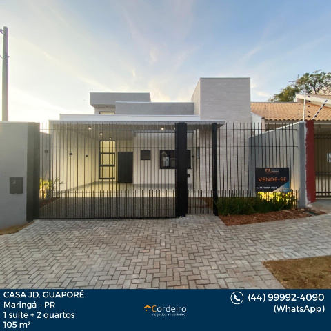 Casa para Venda em Maringá - PR, Jd Guaporé