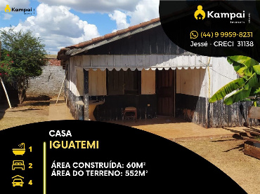 Casa para Venda em Maringá - PR, Condomínio Solo Rico (Iguatemi)