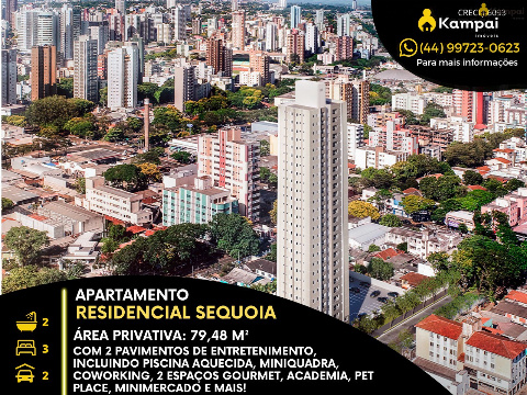Apartamento para Venda em Maringá - PR, Zona 07