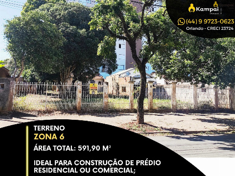 Terreno para Venda em Maringá - PR, Zona 06