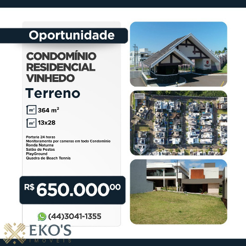 TERRENOS, Avenida Pioneiro Antonio Ruiz Saldanha