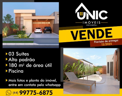 Casa para Venda em Maringá - PR, Zona 07