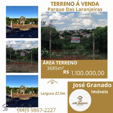 Terreno Comercial para Venda em Maringá - PR, Pq das Laranjeiras